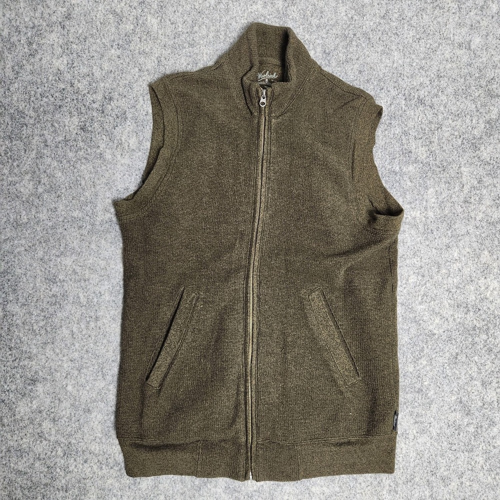 Woolrich Bromley Thermal Vest Men‎ M Brown Sleeveless Outdoor Gorpcore Cotton